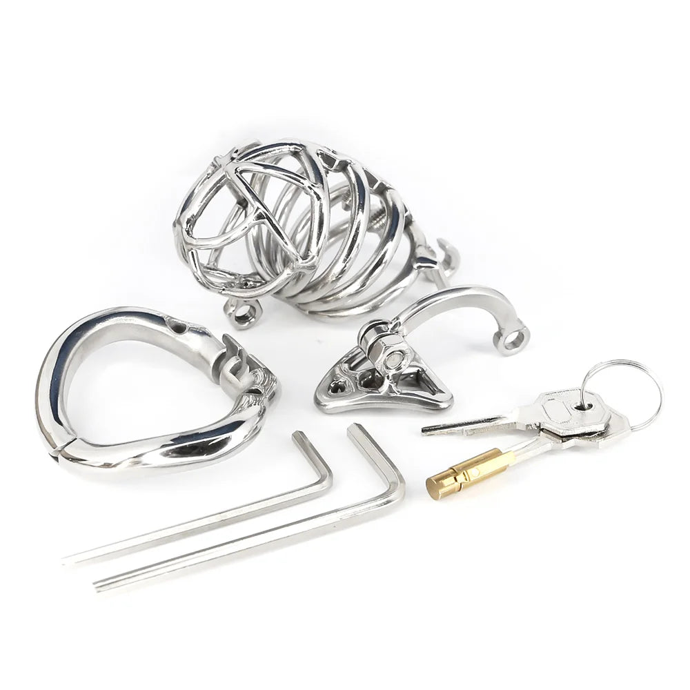 DIY Detachable Stainless Steel Male Chastity Device