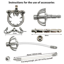 Load image into Gallery viewer, Super Small Flat Stainless Steel Male Chastity Device
