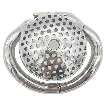 Flat Honeycomb Stainless Steel Chastity Device