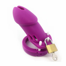 Load image into Gallery viewer, CB6000 Silicone Chastity Cage Purple
