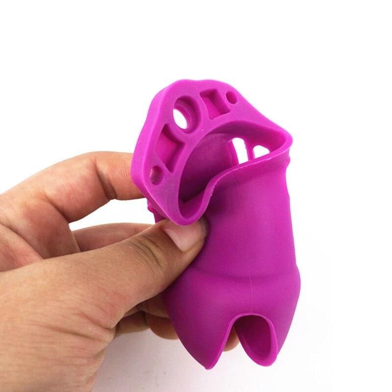 CB6000S Silicone Chastity Cage Purple