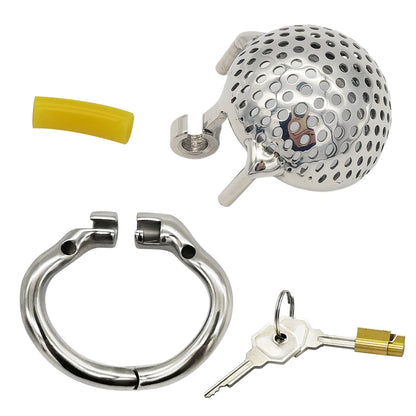 Stainless Steel Honeycomb Chastity Device