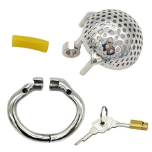 Load image into Gallery viewer, Stainless Steel Honeycomb Chastity Device

