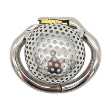 Load image into Gallery viewer, Stainless Steel Honeycomb Chastity Device
