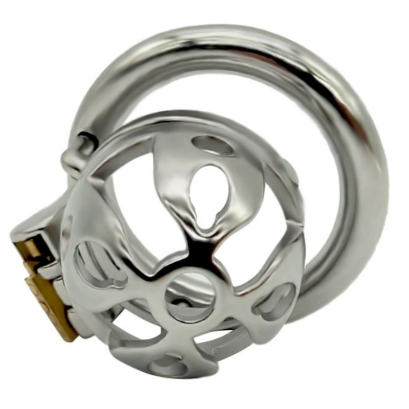 The Solid Dungeon Male Metal Chastity Cage (1.38")