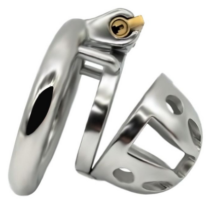 The Solid Dungeon Male Metal Chastity Cage (1.38")