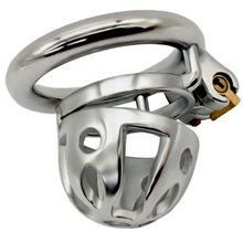Load image into Gallery viewer, The Solid Dungeon Male Metal Chastity Cage (1.38&quot;)
