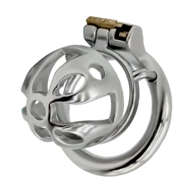 The Solid Dungeon Male Metal Chastity Cage (1.38")