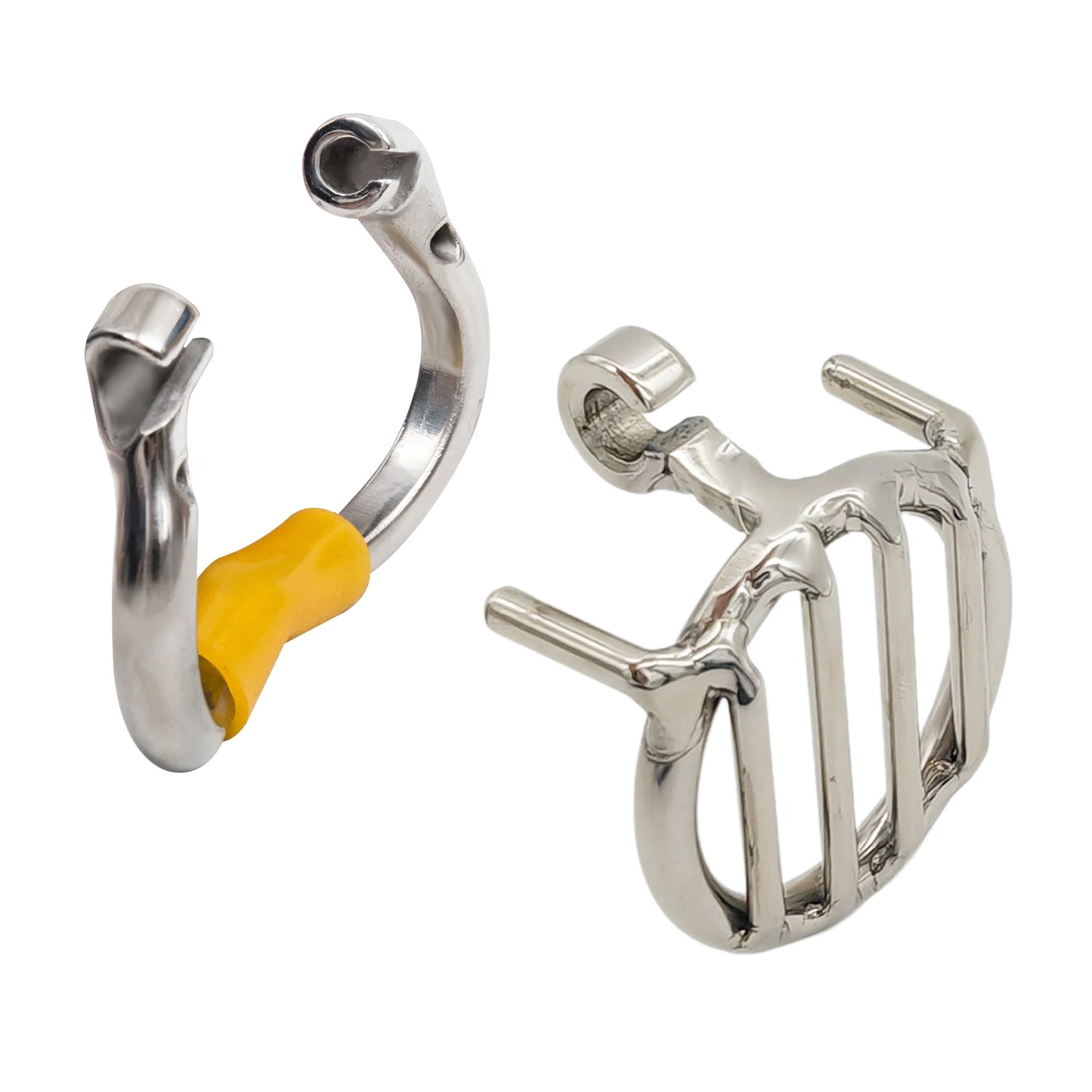 Newest Flat Cage Stainless Steel Male Chastity Device