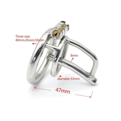 Steel Urethral Chastity Cage 1.97 inches Long