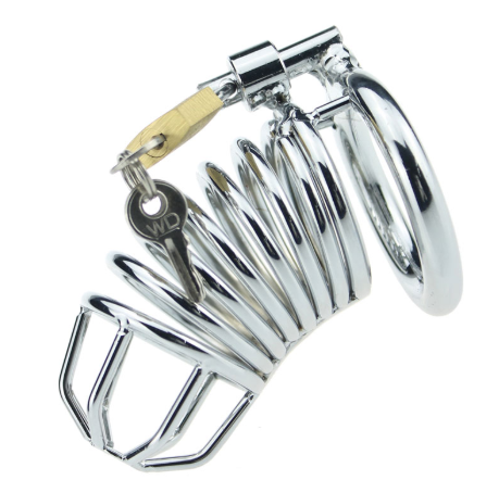 Cage de chasteté en acier inoxydable Loops Prison