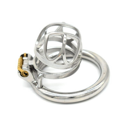 Tiny Stainless Steel Chastity Cage (1.38)