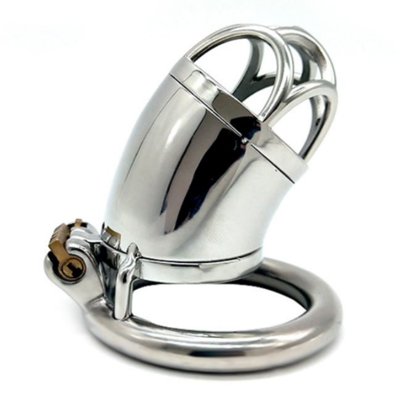 Iron Man Long Steel Chastity Cage (2.09")