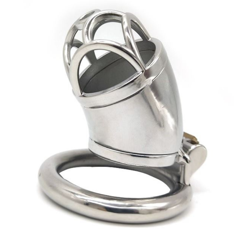 Iron Man Long Steel Chastity Cage (2.09")