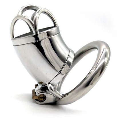 Iron Man Long Steel Chastity Cage (2.09")