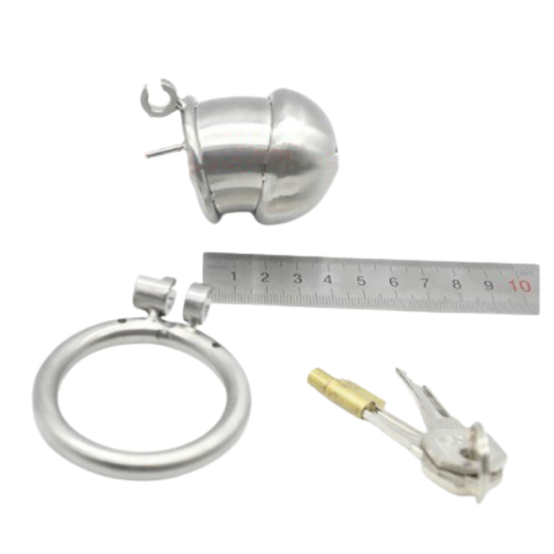 The Inescapable Dungeon: Full Steel Chastity Device (1.69 In)