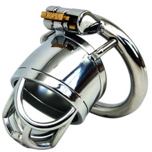 Load image into Gallery viewer, Iron Man Short Steel Chastity Cage (1.77&quot;)

