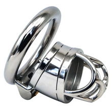 Load image into Gallery viewer, Iron Man Short Steel Chastity Cage (1.77&quot;)

