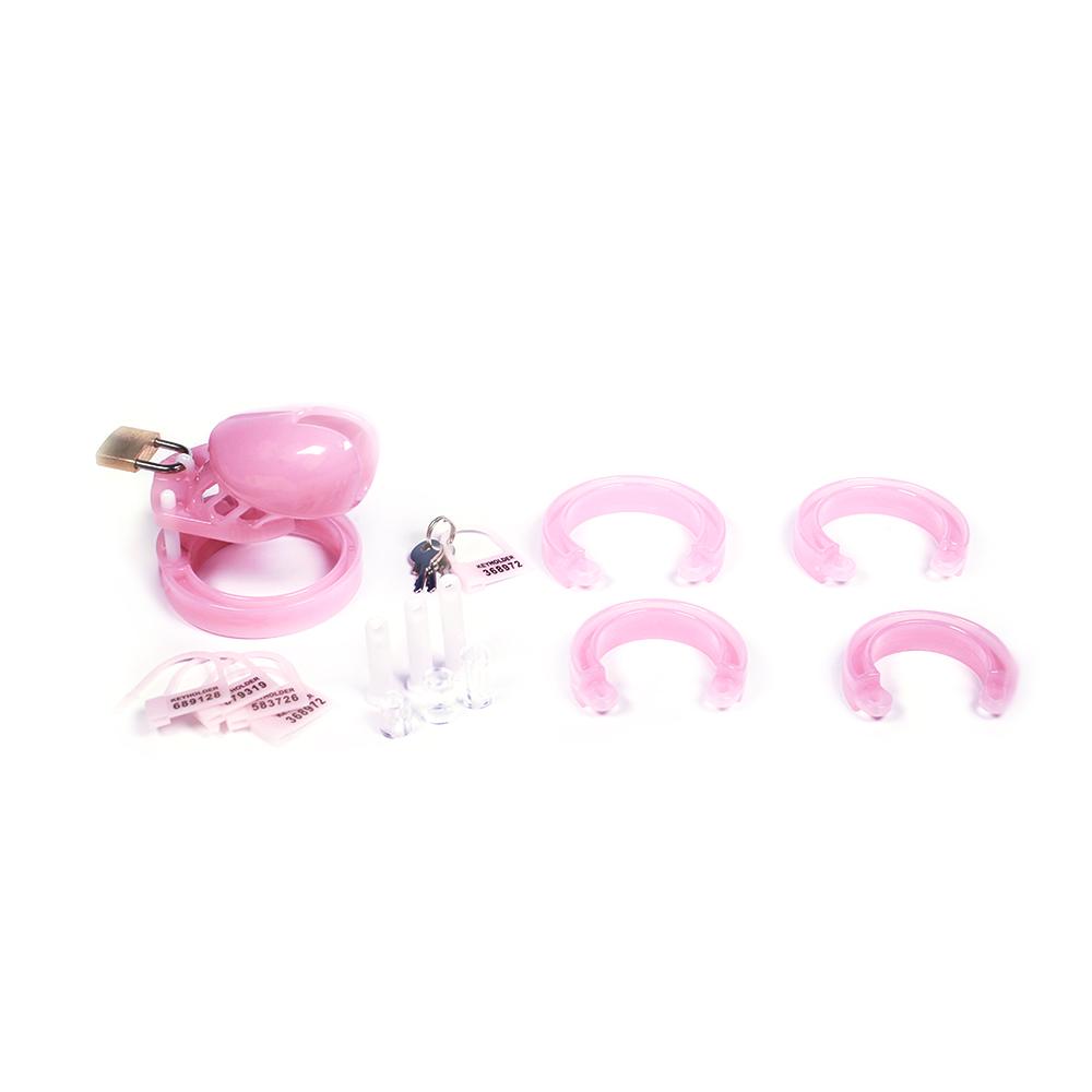 Pink Plastic Chastity Cage CB6000/CB6000S