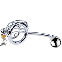 Load image into Gallery viewer, Anal Hook Set Ring Hook Banana Chastity Device
