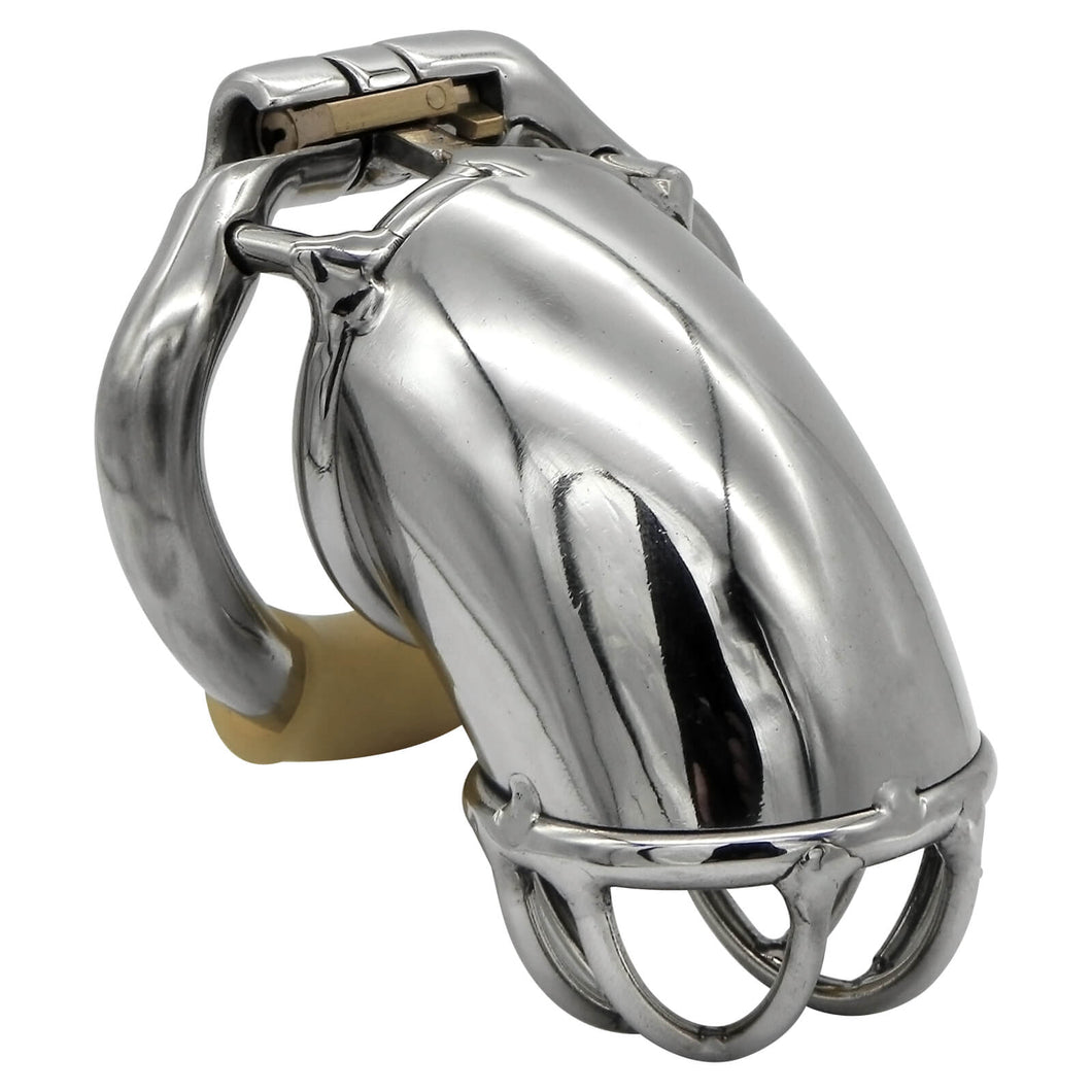 Bending Tube Stainless Steel Male Chastity Device