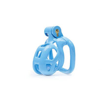 Load image into Gallery viewer, Blue Cobra Chastity Cage Kit (1.77 - 4.13 inches) with 4 Arc Rings
