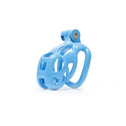 Blue Cobra Chastity Cage Kit (1.77 - 4.13 inches) with 4 Arc Rings