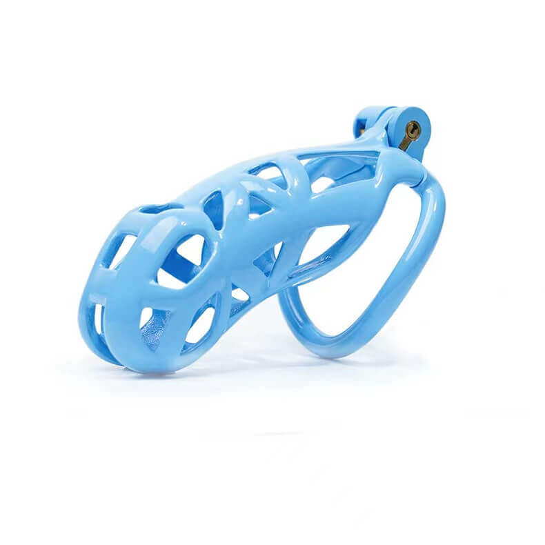 Blue Cobra Chastity Cage Kit (1.77 - 4.13 inches) with 4 Arc Rings