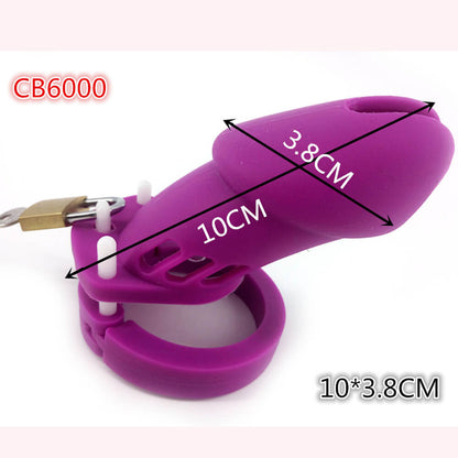 CB6000 Silicone Chastity Cage Purple