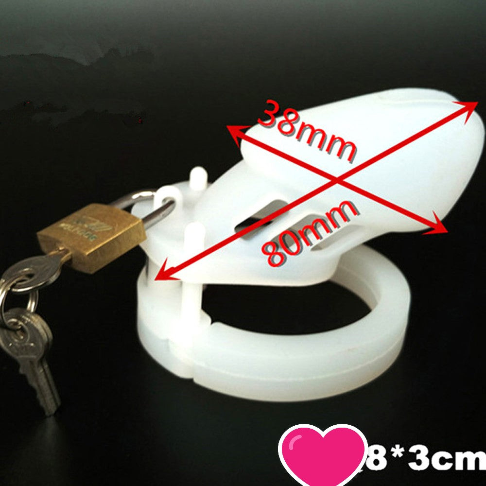 CB6000S Silicone Chastity Cage White