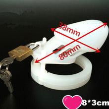 Load image into Gallery viewer, CB6000S Silicone Chastity Cage White
