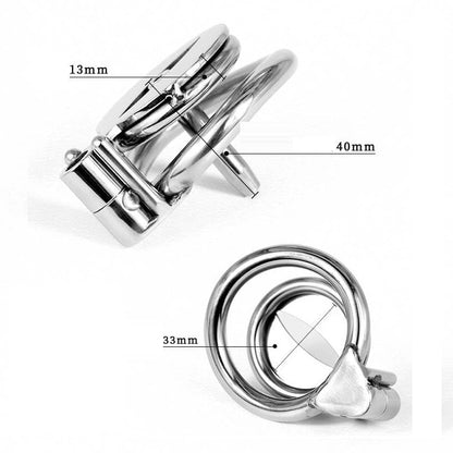 Stainless Steel Flat Chastity Cage