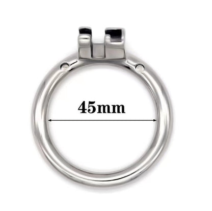 Stainless Steel Chastity Ring Round