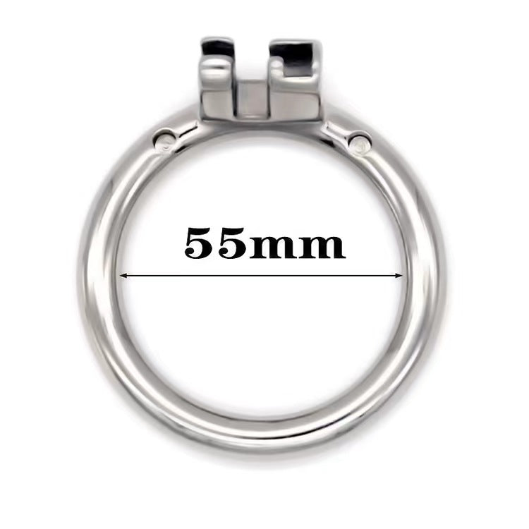 Stainless Steel Chastity Ring Round