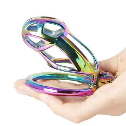 Colorful Stainless Steel MAMBA Chastity Cage