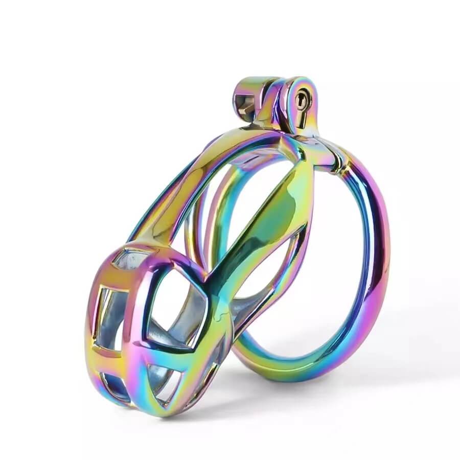 Colorful Stainless Steel MAMBA Chastity Cage