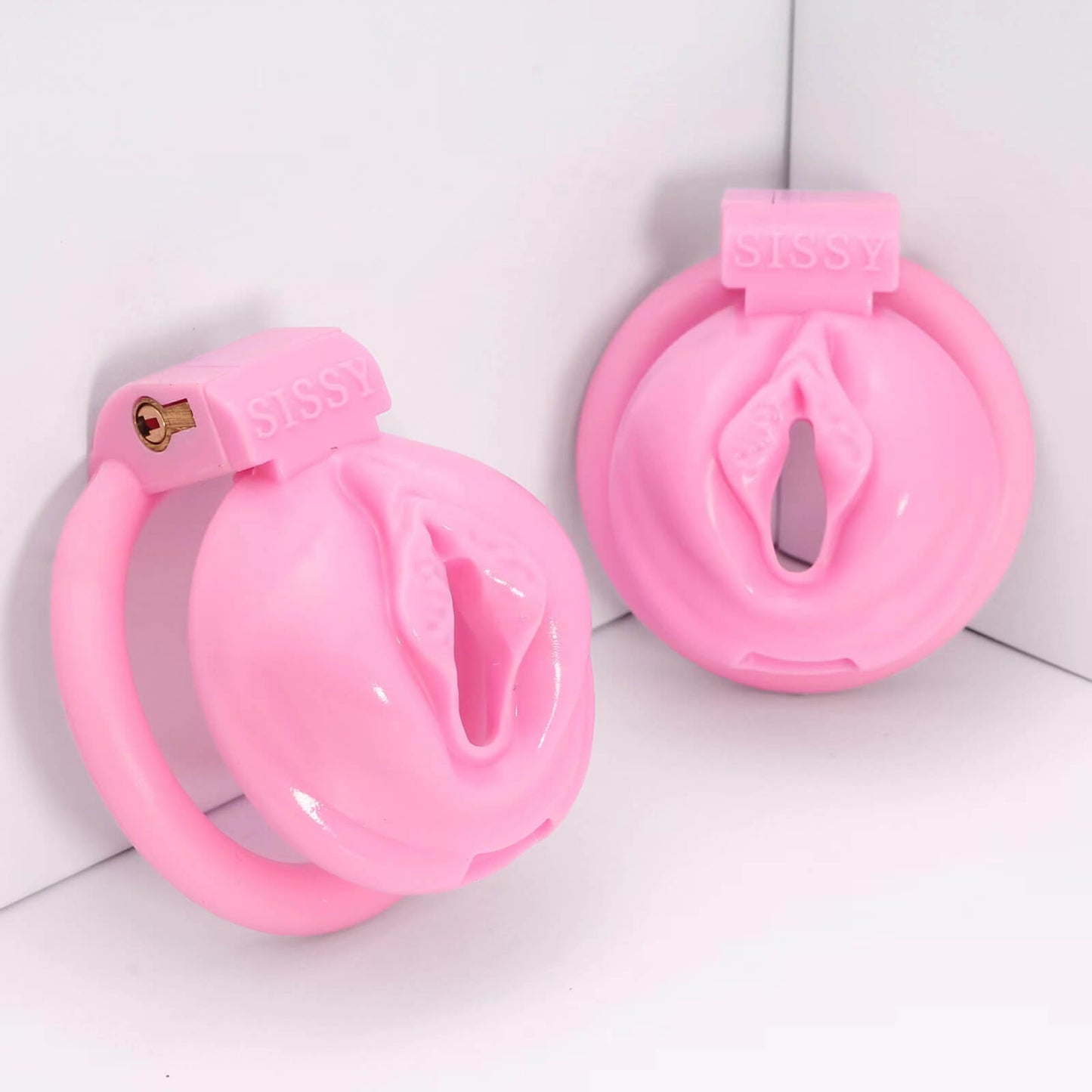 Sissy Chastity Cage Pink 2.0