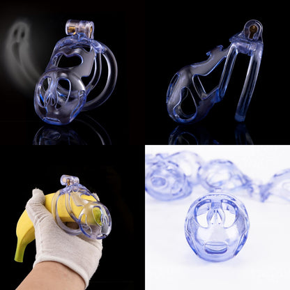 Ice Ghost Lightweight 3D Printed Chastity Cage