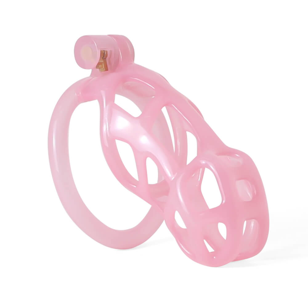 Design Ice Vision Pink Cobra Chastity Cage