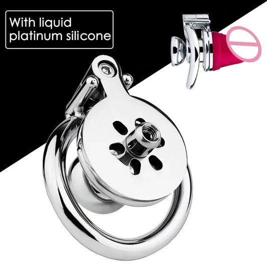 Inverted Chastity Lock with DIY Silicone Dildo
