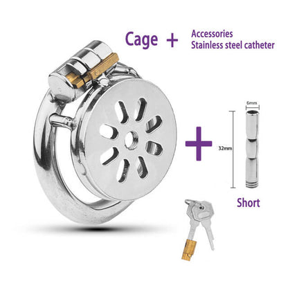 Cage de chasteté plate et petite pour mari fidèle