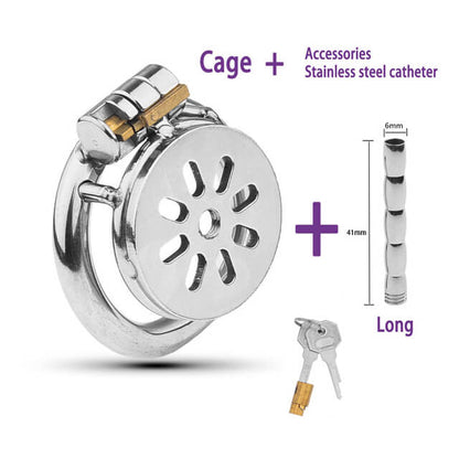 Cage de chasteté plate et petite pour mari fidèle