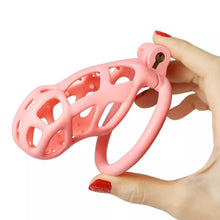 Load image into Gallery viewer, Spiked Pink Mamba Chastity Cage
