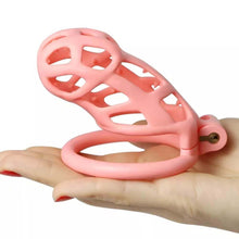 Load image into Gallery viewer, Spiked Pink Mamba Chastity Cage
