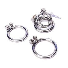 Load image into Gallery viewer, Chastity Device 1.10 inches To 2.04 inches long(All 3 Rings Included)
