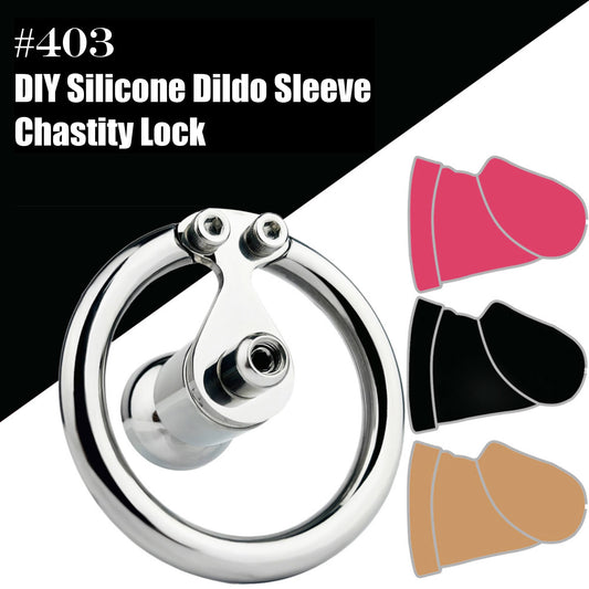 Inverted Chastity Cage with Dildo