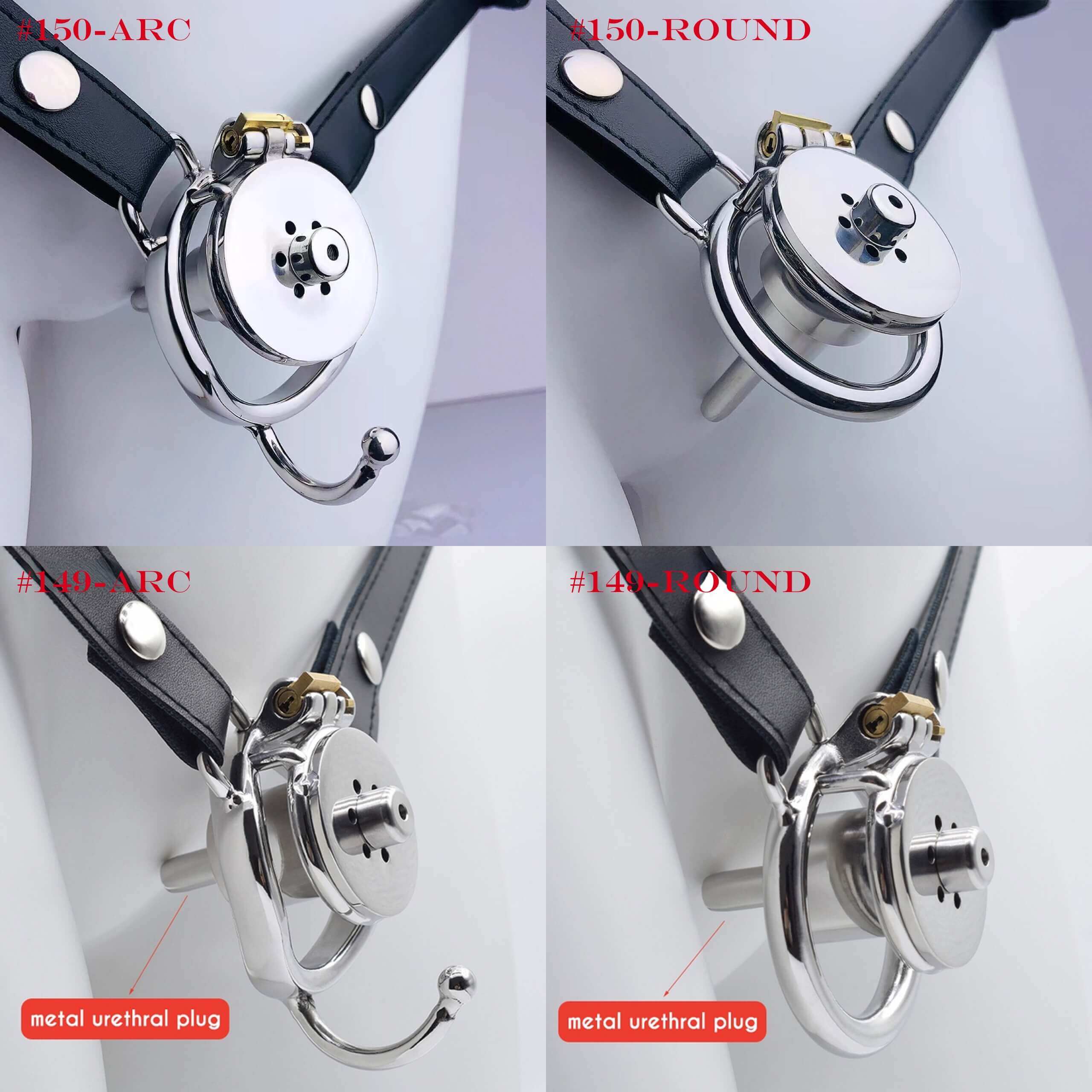 Negative Underlock Inverted Chastity Cage With Catheter And Belt ...
