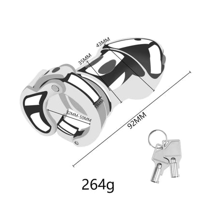 Nouvelle cage de chasteté réglable en métal