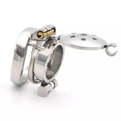 New Double Lock Flip Glans Cover Chastity Cage