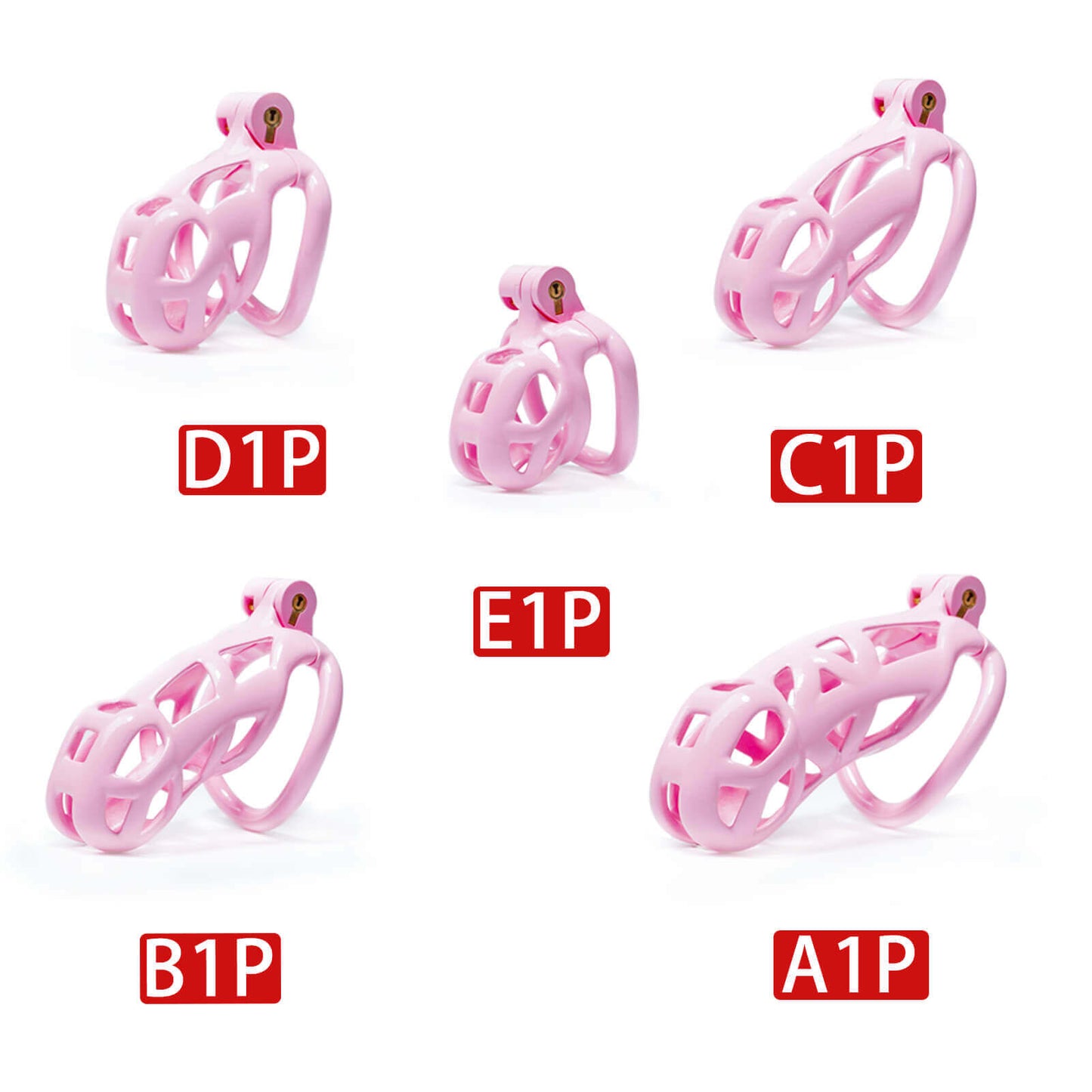 Pink Cobra Keuschheitskäfig-Set, 4,5 bis 10,5 cm lang